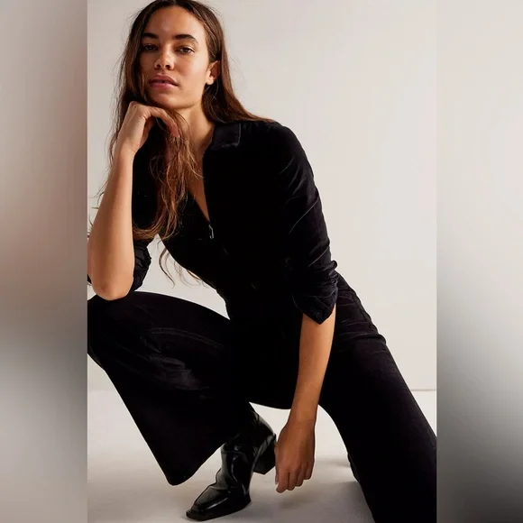 🎉LAST CHANCE🎉 Free People We The Free Jayde Cord Flare Jumpsuit - Picture 4 of 7